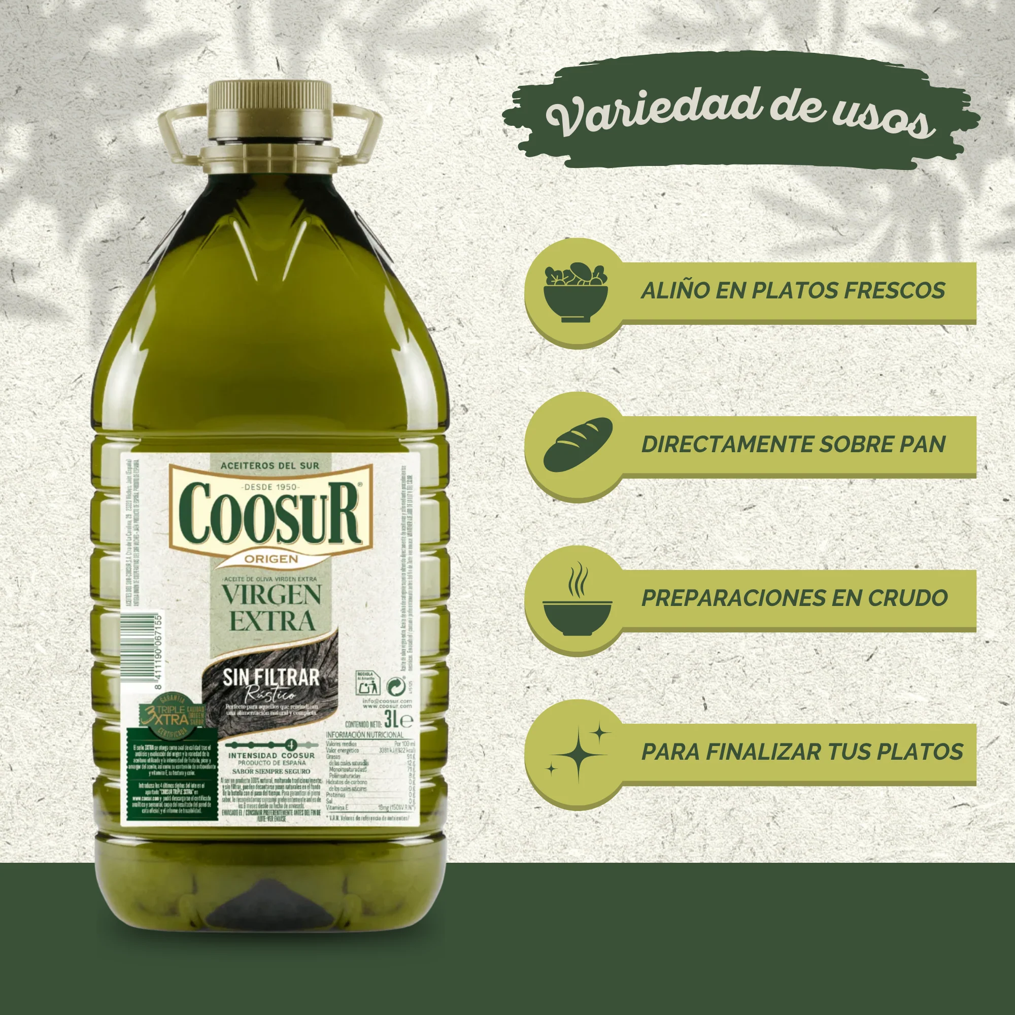 Aceite de Oliva Virgen Extra SIN FILTRAR - Image 3