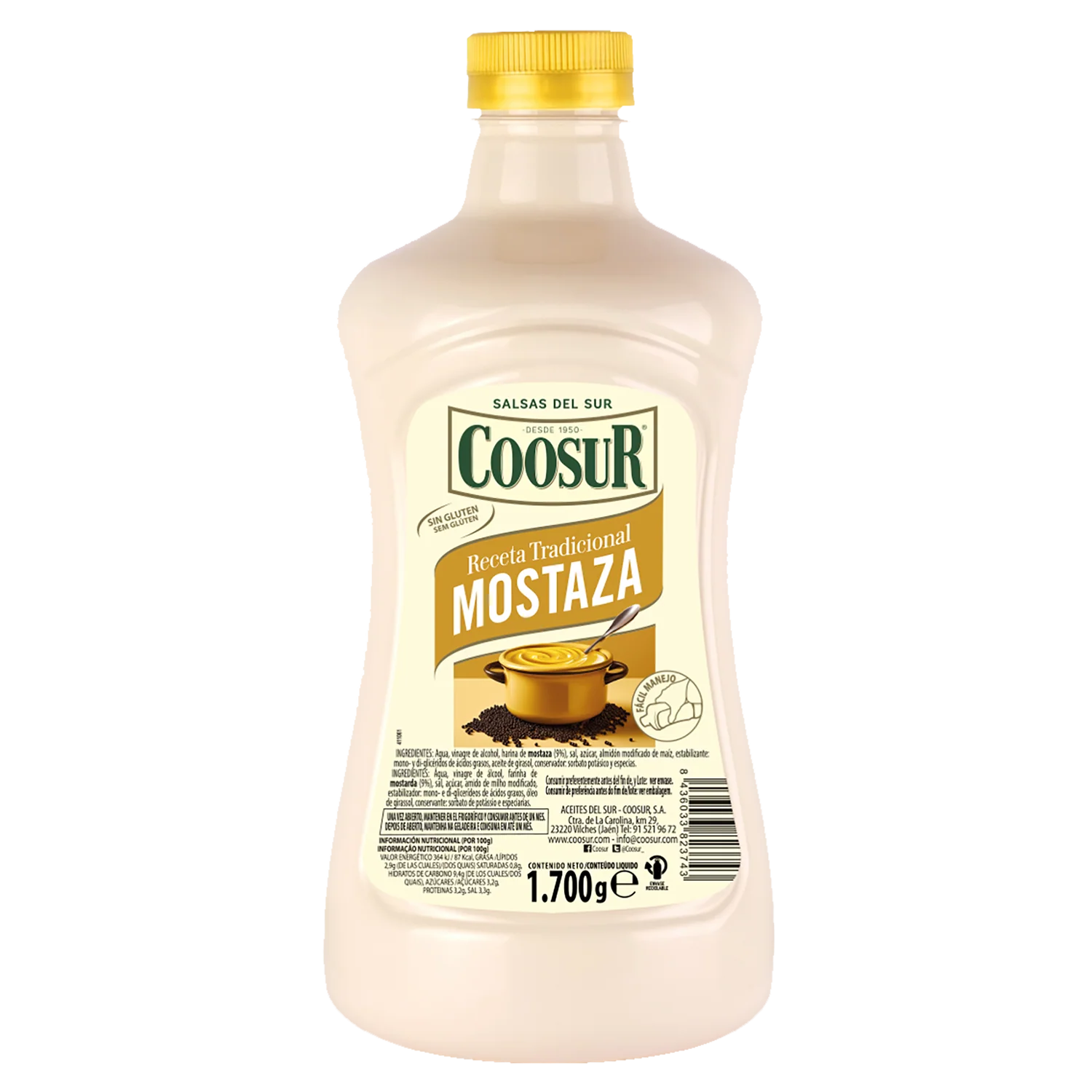 Mostaza 1700 gramos Coosur